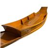 Image 3 : First Nations Hand Crafted Teak Ceremonial Boat - 8' Long x 19.5" wide x 10" tall in the ce