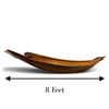 Image 6 : First Nations Hand Crafted Teak Ceremonial Boat - 8' Long x 19.5" wide x 10" tall in the ce