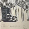 Image 3 : Zimmerman Ltd. Editon Print "Tlingit Tribe Dancer" - #156/250 - Frame Dimensions:  9.5" X 11"
