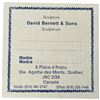 Image 3 : David Bernett Sculpted Marble Tile "Bear" - 7" x 7" x 1" thick