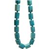 Image 3 : 26" Turquoise Bead Necklace - 1/2" x 1/2" beads