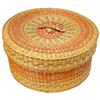 Image 2 : Petite Sweet Grass Basket with Lid - 2.5" deep x 5" diameter