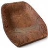 Image 1 : Large Carved Cedar Bowl with First Nations Design - 14" x 22" x 3.5" deep