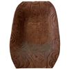 Image 2 : Large Carved Cedar Bowl with First Nations Design - 14" x 22" x 3.5" deep