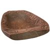 Image 3 : Large Carved Cedar Bowl with First Nations Design - 14" x 22" x 3.5" deep