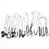 Image 2 : Collection of Vintage International Bead Necklaces - Variety of Materials, including, glass, stone a