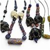 Image 4 : Collection of Vintage International Bead Necklaces - Variety of Materials, including, glass, stone a