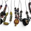 Image 5 : Collection of Vintage International Bead Necklaces - Variety of Materials, including, glass, stone a