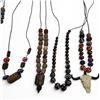 Image 8 : Collection of Vintage International Bead Necklaces - Variety of Materials, including, glass, stone a