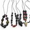 Image 3 : Collection of Vintage International Bead Necklaces - Variety of Materials, including, glass, stone a