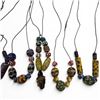 Image 6 : Collection of Vintage International Bead Necklaces - Variety of Materials, including, glass, stone a