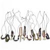 Image 2 : Collection of Vintage International Bead Necklaces - Variety of Materials, including, glass, stone a