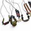 Image 3 : Collection of Vintage International Bead Necklaces - Variety of Materials, including, glass, stone a