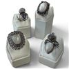 Image 1 : 4 New Rings * all stamped .925 * (Labradorite, Moonstone, and Sodalite ) Longest ring  is 32mm * Tot