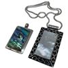 Image 2 : 2 Sterling Silver & Abalone Pendants & One 18" Chain* Largest Pendant is 35 x 55mm * Total weight: 4