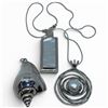 Image 2 : 3 Sterling Silver Pendants &  18" Chain - Abalone & Faux Pearl * Shell Pendant is 49 x 32mm * Total