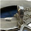 Image 3 : 3 Sterling Silver Labradorite & Moonstone Pendants & One 30" Chain * Largest Pendant is 35 x 43mm * 