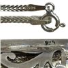 Image 4 : Sterling Silver Abalone & Crystal Statement Pendant on 24" Chain - Pendant is 48 x 77 mm * Total wei