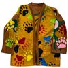 Image 2 : Original Paul Johnny Wearable Art Jacket -  Hand Stitched Flannel with COA (raglan sleeve) Canadian