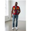 Image 1 : Original Paul Johnny Wearable Art Vest - Hand Stitched Flannel with COA - First Nations Design (16" 