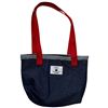 Image 2 : Original Paul Johnny Wearable Art Tote Bag - Hand Stitched Flannel & Denim with COA- First Nations D
