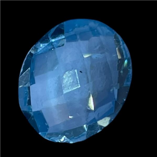 4.6 CT Natural Swiss Blue Topaz - Untreated - Oval Cut - 10.0mm x 12.0mm