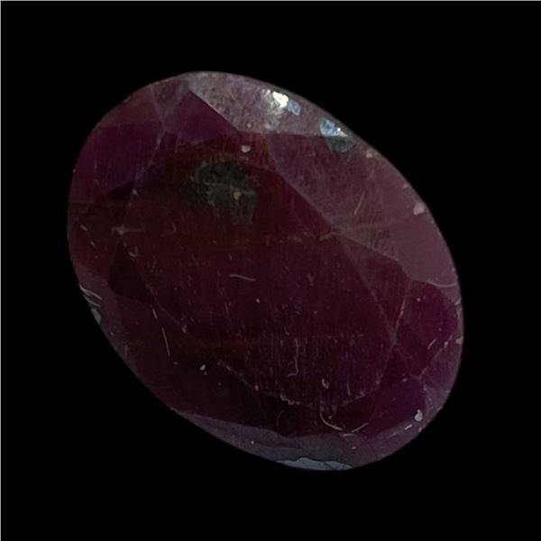12.1 CT Natural Ruby - Untreated - Oval Cut - 11.8mm x 15.9mm