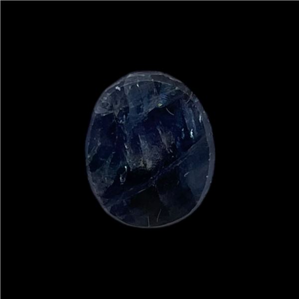 7.0 CT Natural Blue Sapphire - Untreated - Oval Cabochon - 9.1mm x 11.3mm