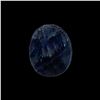 Image 1 : 7.0 CT Natural Blue Sapphire - Untreated - Oval Cabochon - 9.1mm x 11.3mm