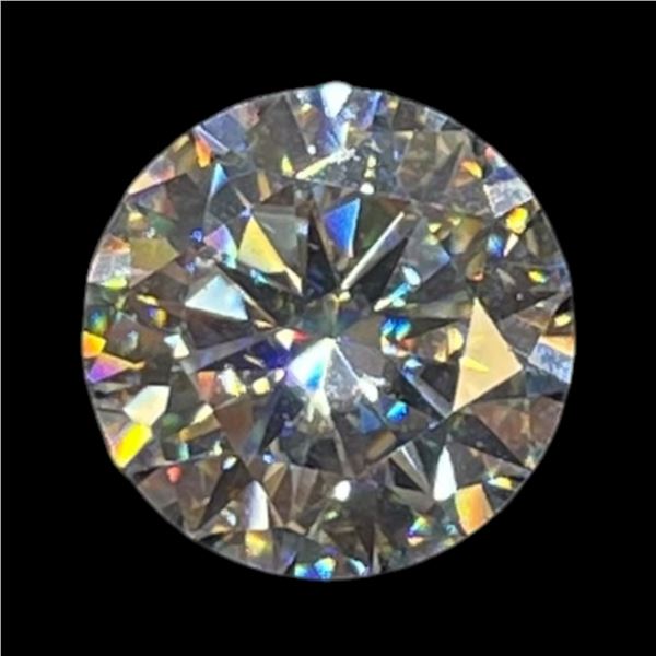 3.0 CT Moissanite Lab Diamond - Round Brilliant Cut - RS 9mm - Complete with GRA Grading Report and 
