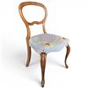 Image 1 : Victorian Balloon Back Chair with Tapestry Seat and Cabriole Legs