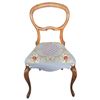 Image 2 : Victorian Balloon Back Chair with Tapestry Seat and Cabriole Legs