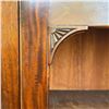 Image 2 : Compact Victorian Style Wood Book Case with Glass Doors (10" deep x 36" wide x 50" tall)