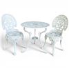 Image 1 : 3 Piece Cast Metal Bistro Table Set