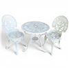Image 2 : 3 Piece Cast Metal Bistro Table Set