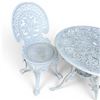 Image 4 : 3 Piece Cast Metal Bistro Table Set