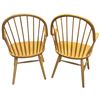 Image 4 : Pair of Oak Windsor Back Chairs