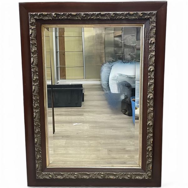 Large Wood Framed Wall Mirror - 36" x 48"