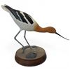Image 1 : American Avocet Hand Painted 14" Tall on a Wood Base