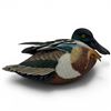 Image 3 : 1997 Rusty Rutherford "Shoveler Duck" Hand Carved & Painted Decorative Decoy - Signed by Artist