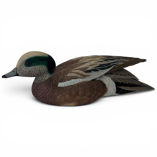 Rusty Rutherford "Widgeon Drake" Hand Carved & Painted Decorative Decoy - Signed by Artist
