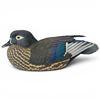 Image 1 : 1995 Rusty Rutherford "Wood Duck Hen" Hand Carved & Painted Decorative Decoy - Signed by Artist