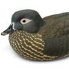 Image 2 : 1995 Rusty Rutherford "Wood Duck Hen" Hand Carved & Painted Decorative Decoy - Signed by Artist