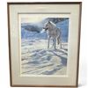 Image 2 : 1984 John Seerey-Lester "Spirit of the North - White Wolf" with Ink signed autograph "To Gerry" (28"