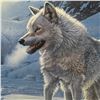 Image 3 : 1984 John Seerey-Lester "Spirit of the North - White Wolf" with Ink signed autograph "To Gerry" (28"