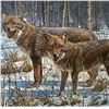 Image 2 : 1985 John Seerey-Lester "Winter Rendezvous - Coyotes" (40" x 30")