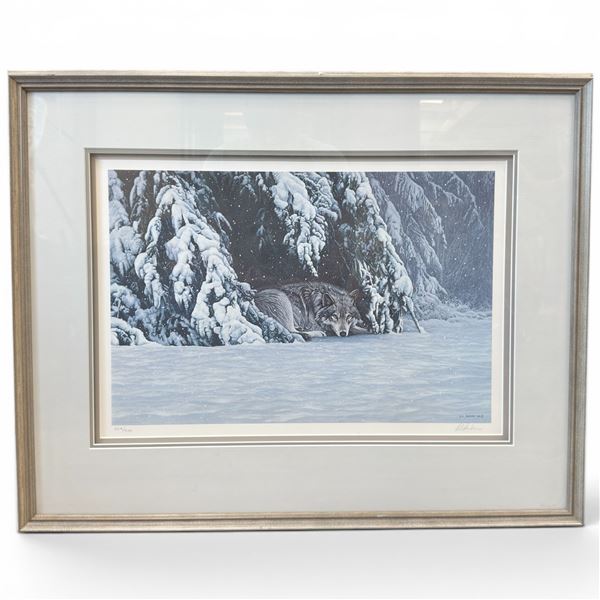 1986 Ron G. Parker "Waiting Out the Storm" Ltd. Editon #354/950 (30" x 24")