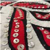 Image 3 : Original Paul Johnny Hand Stitched Button Blanket Flannel Wall Hanging with COA - First Nations Desi