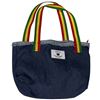 Image 2 : Original Paul Johnny Wearable Art Tote Bag - Hand Stitched Flannel & Denim with COA- First Nations D