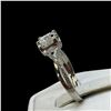 Image 2 : New Sterling Silver 1.0 CT Moissanite Lab Diamond Twist Ring with White Gold Overlay - Size 6 - RS 6